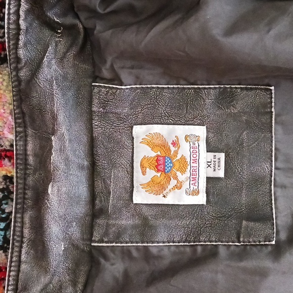 Ameri Mode Vegan Moto Jacket size XL - Picture 6 of 14